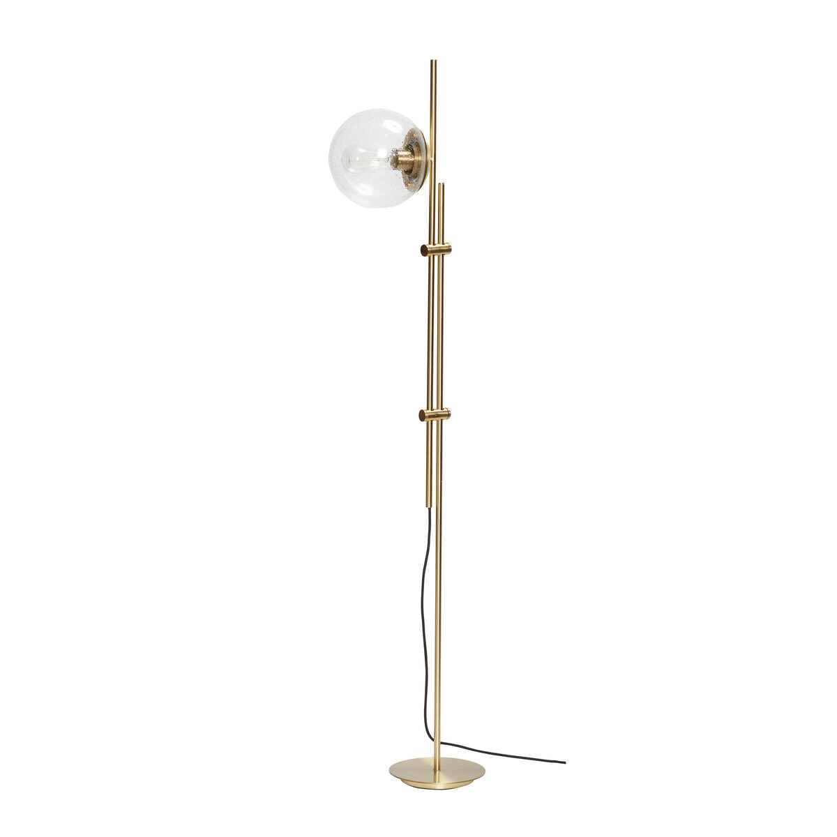 Bubble Floor Lamp Clear/Brass