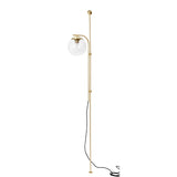 Bubble Wall/Floor Lamp Clear/Brass