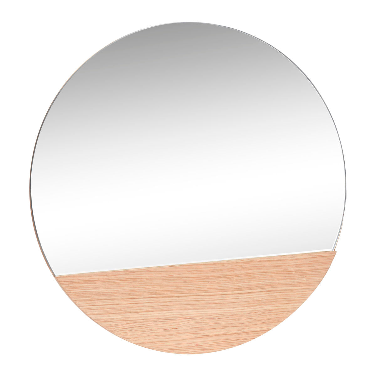 Crescent Wall Mirror Round Natural