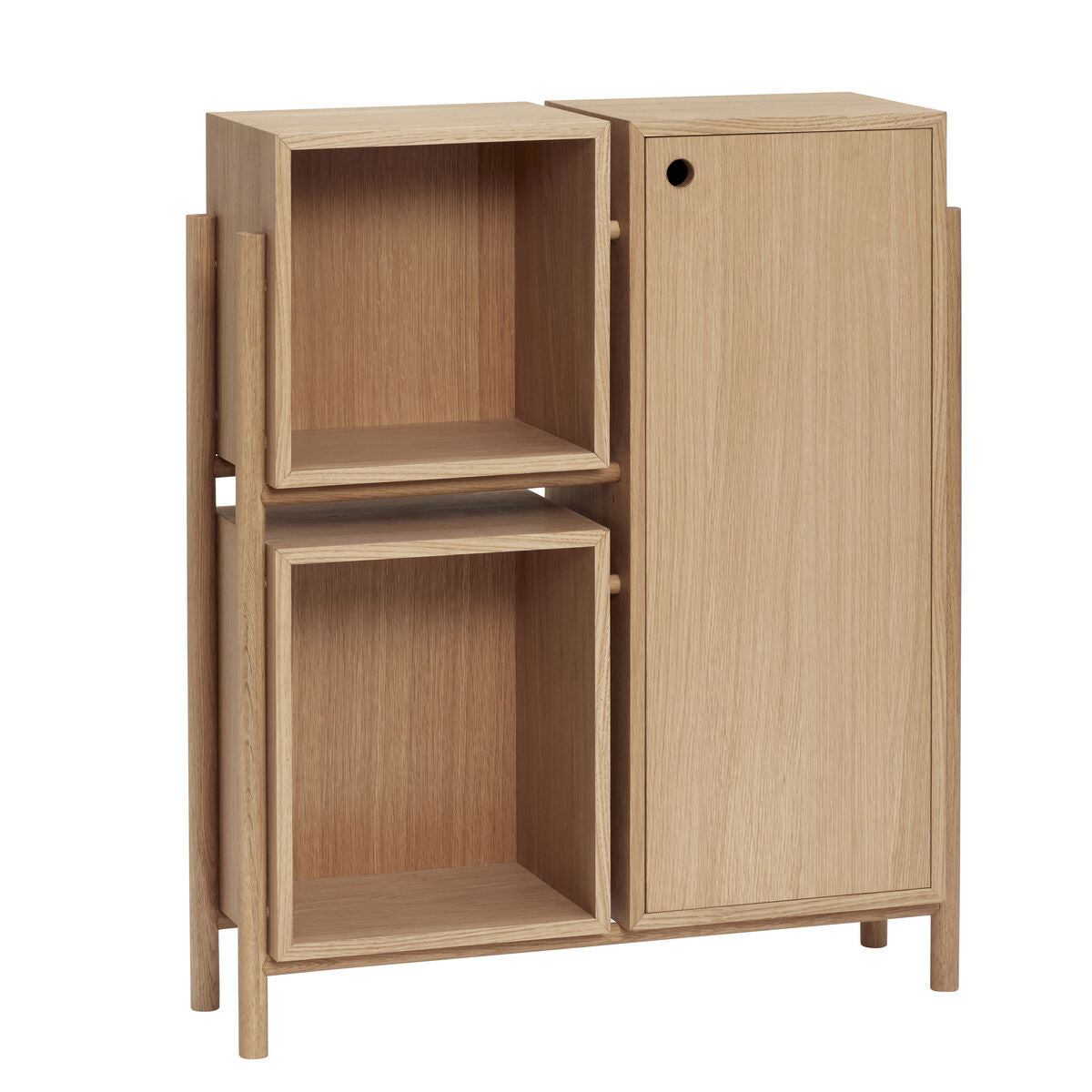 Cube Console Table Natural