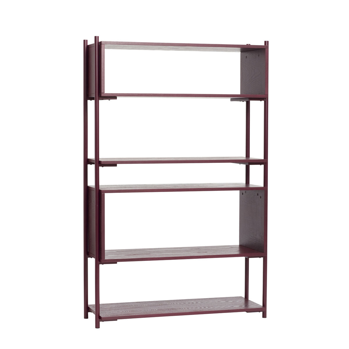 Divide Shelf Unit Burgundy