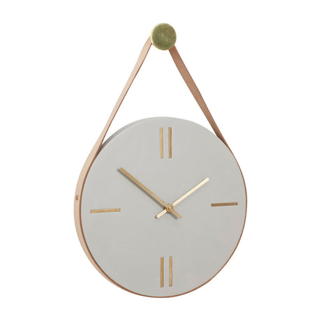 Drop Clock Patina/Brass/Grey