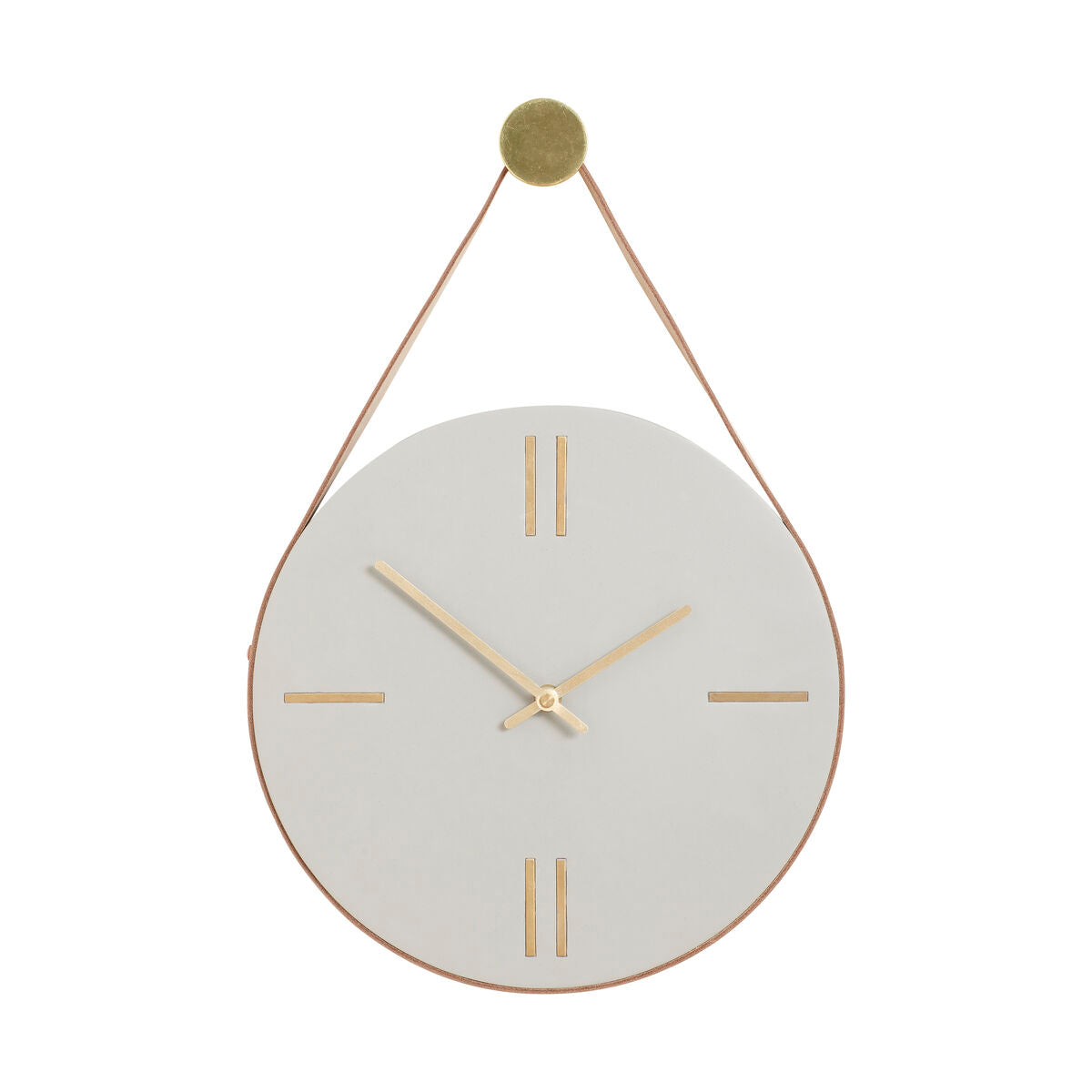 Drop Clock Patina/Brass/Grey