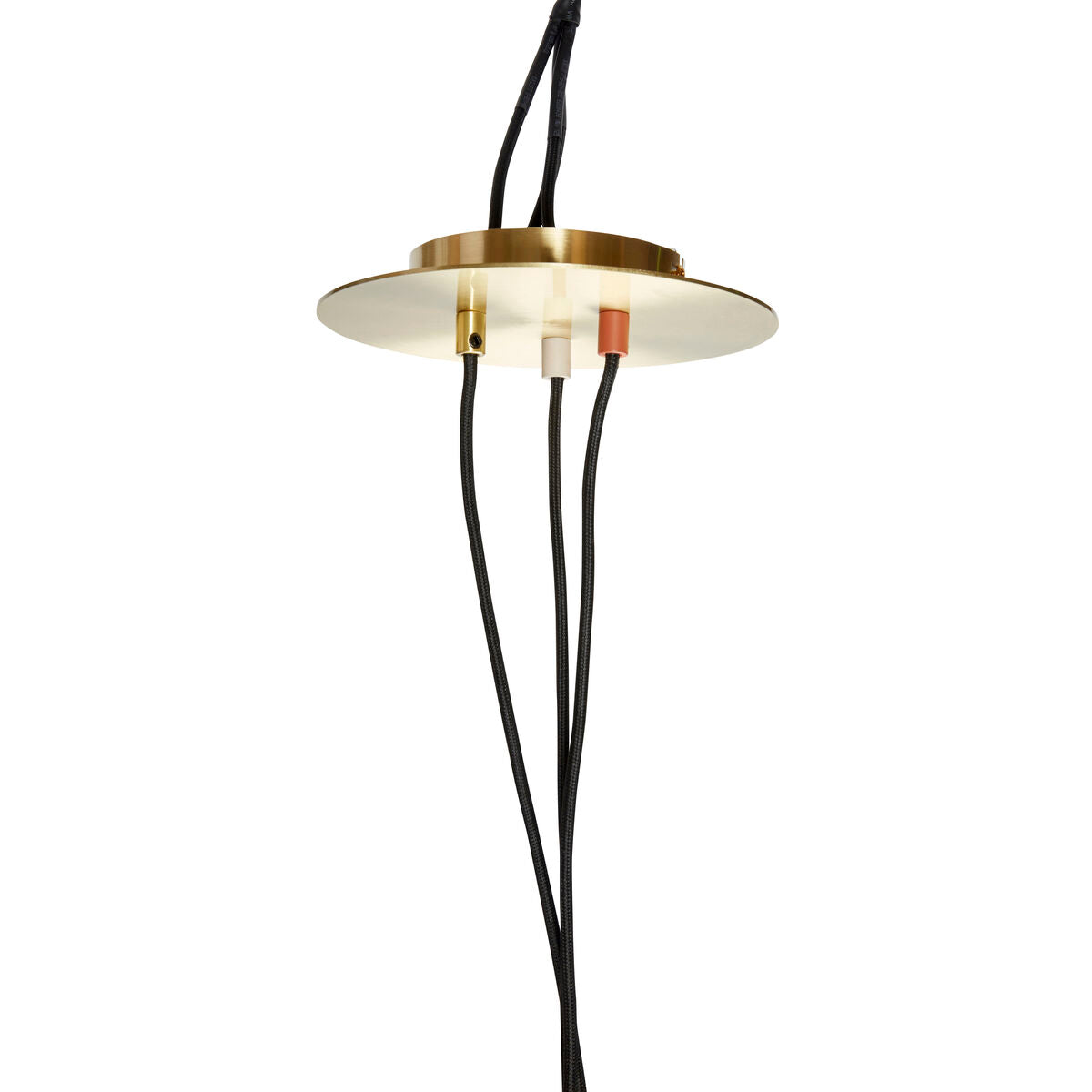 Drop Lamp White/Red/Brass