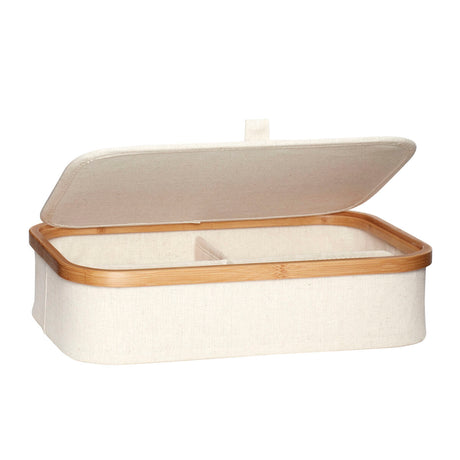 Ecru Storage Boxes White/Natural (set of 2)