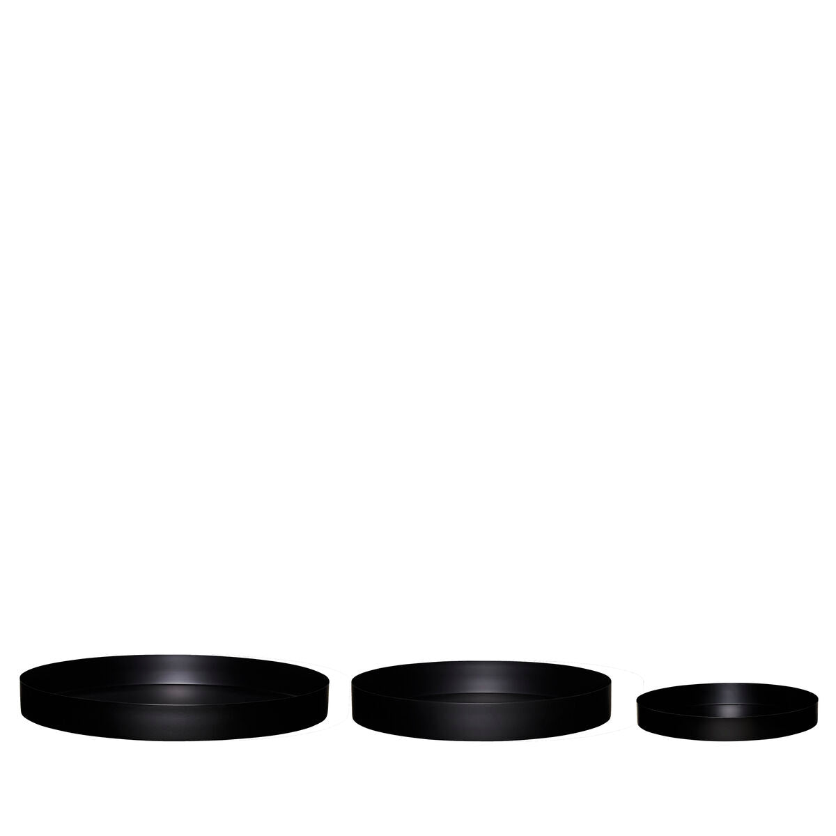 Embrace Saucers Black (set of 3)