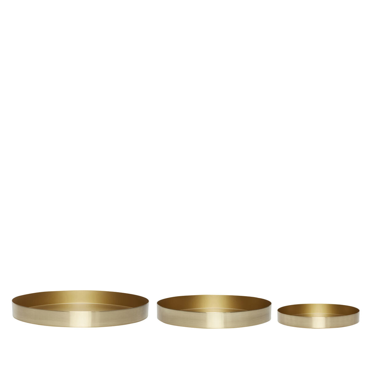 Embrace Saucers Brass (set of 3)