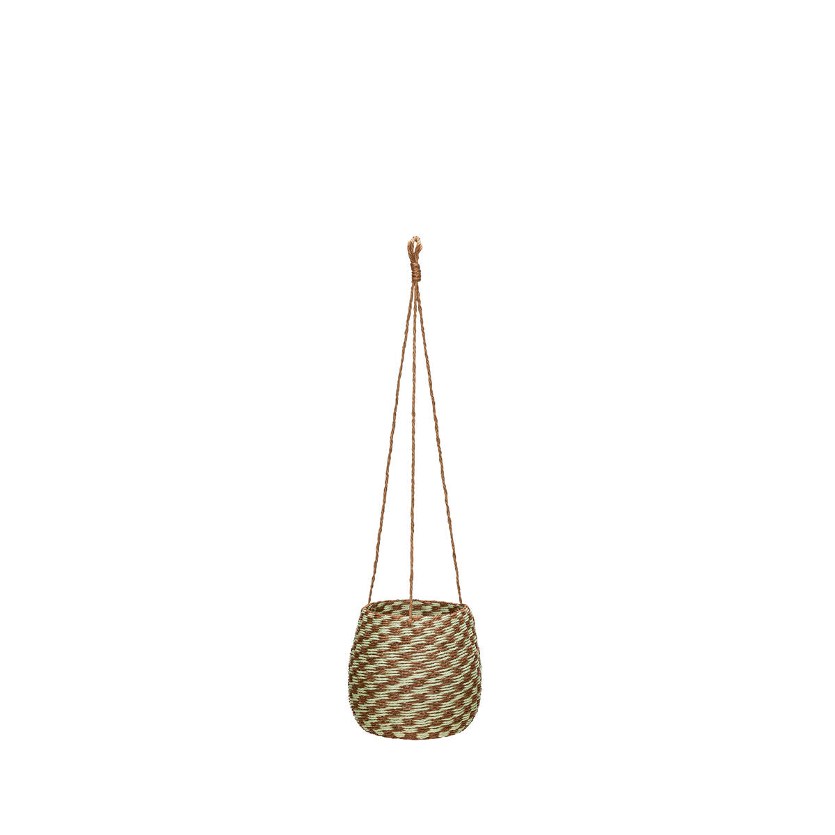 Faye Basket Checky Brown/Green