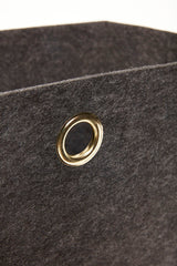 Felt Basket Square Grey (set of 2)