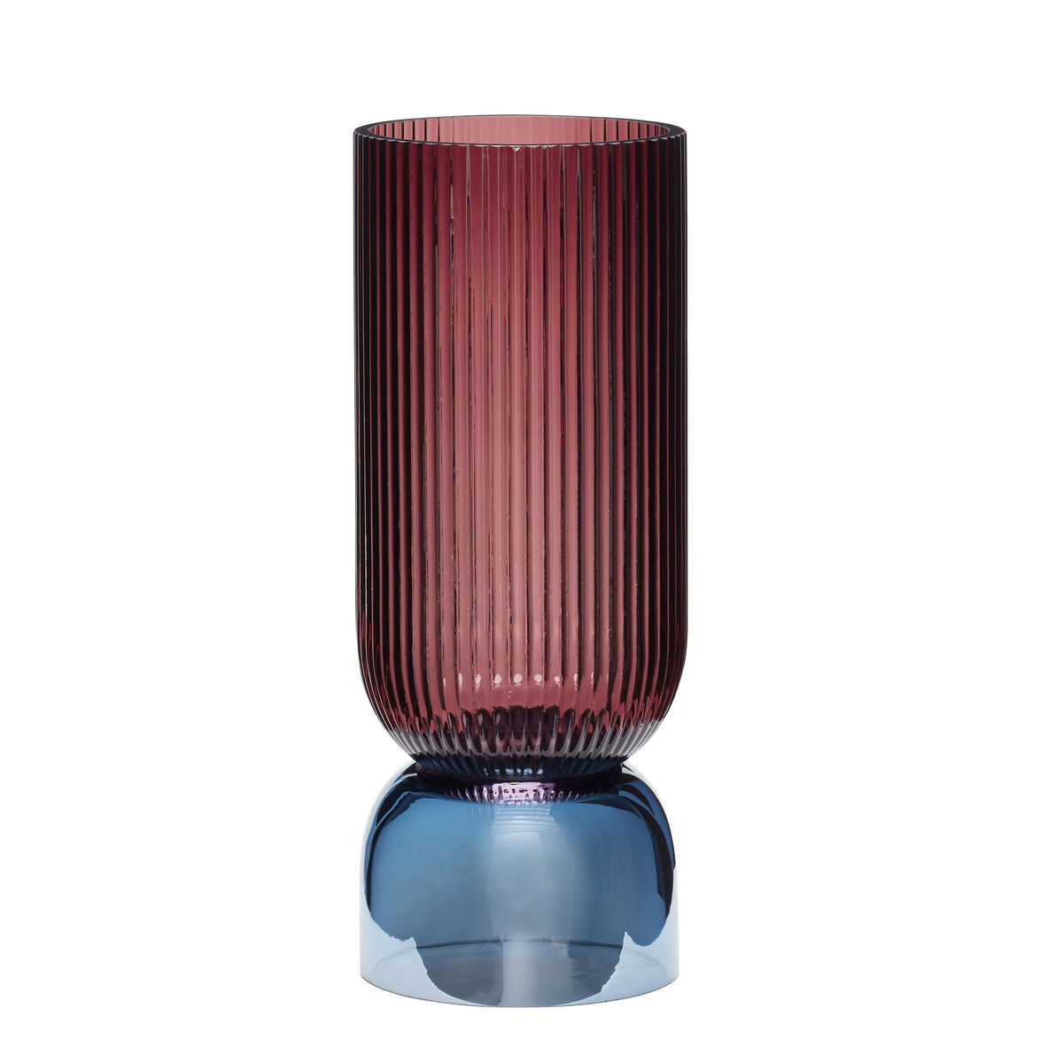 Flair Vase Blue/Burgundy