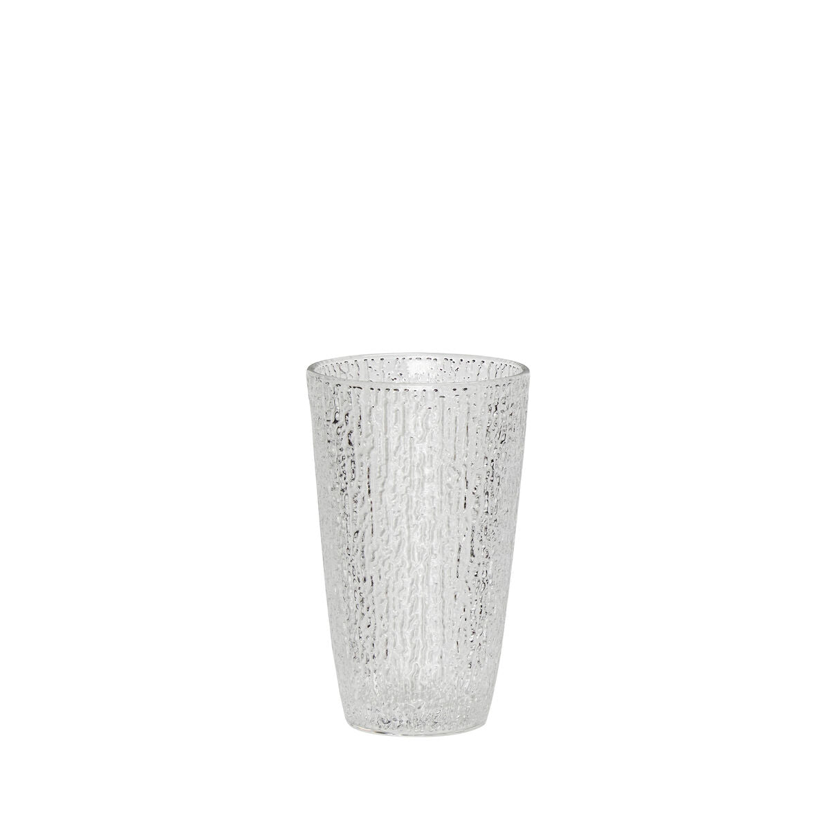 Fuyu Drinking Glass Textured/Clear