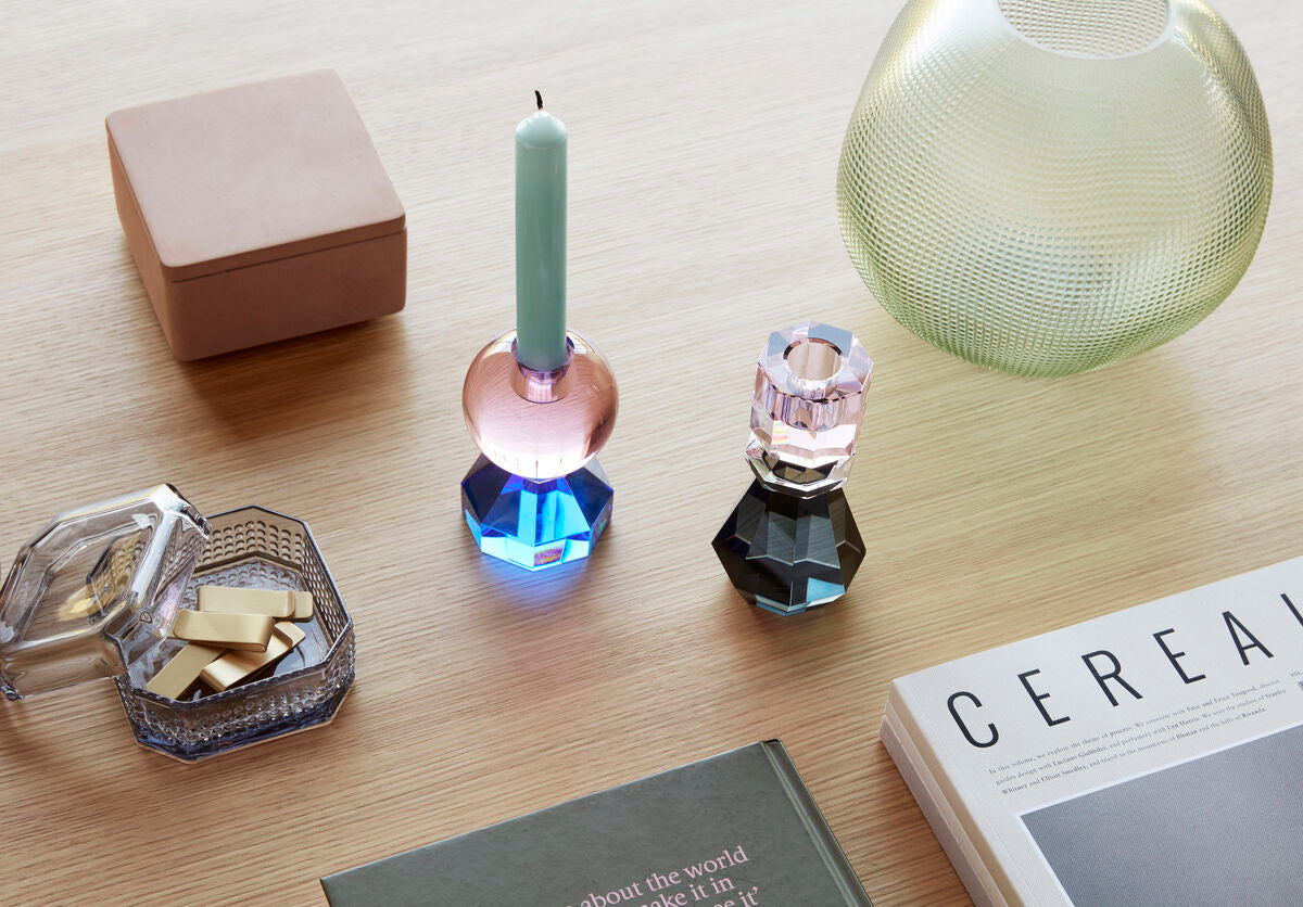 Gem Candlestick Pink/Blue