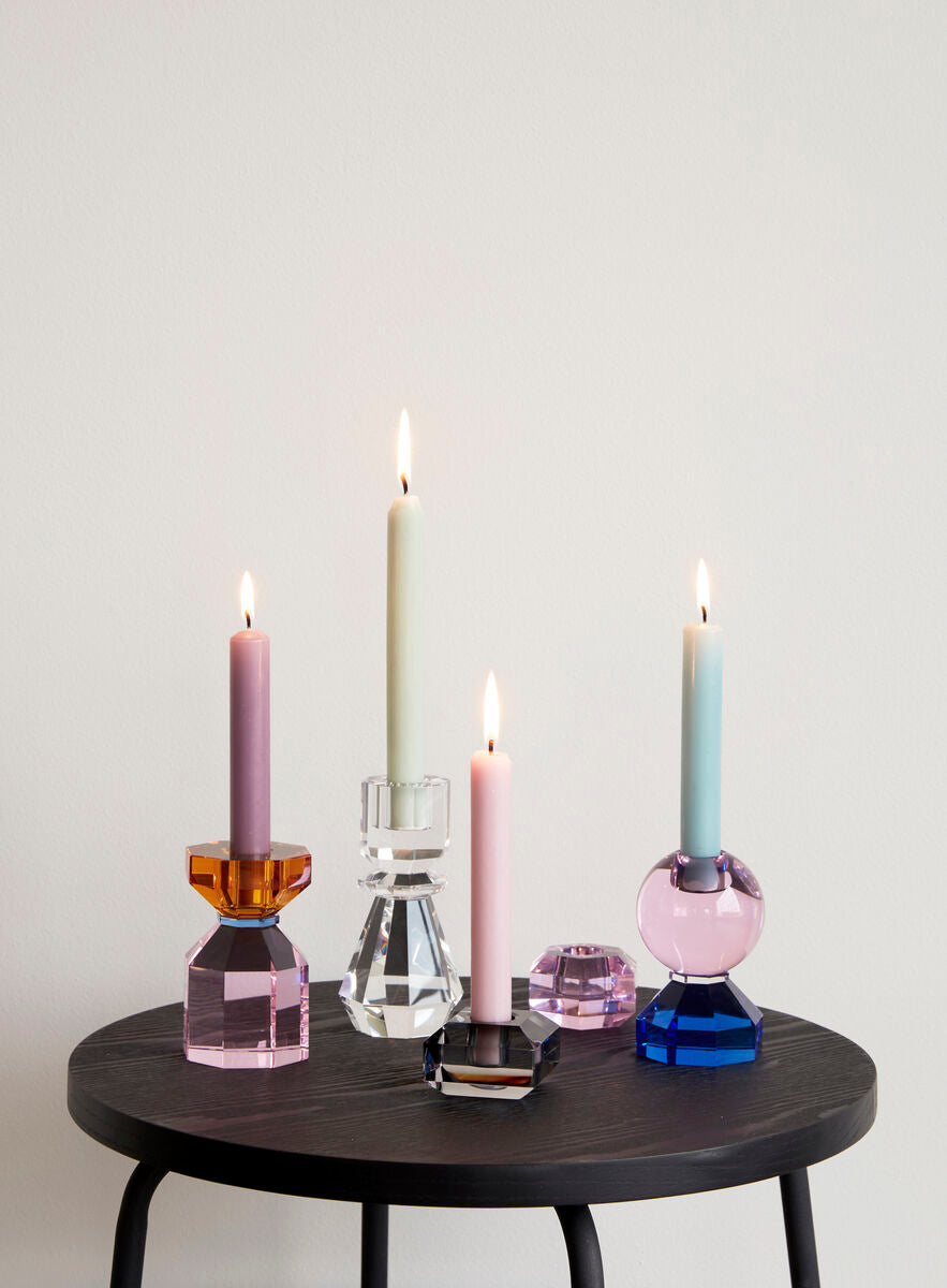 Gem Candlestick Pink/Blue