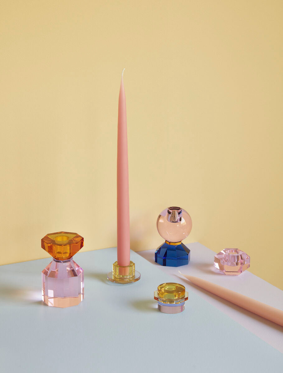 Gem Candlestick Pink/Blue