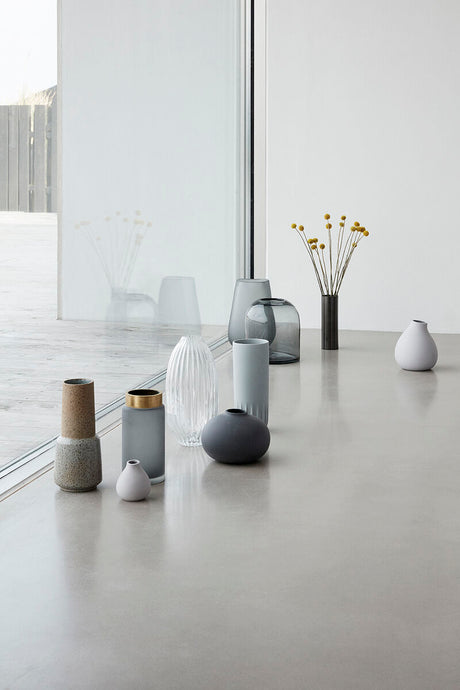 Gleaming Vase Grey (set of 3)