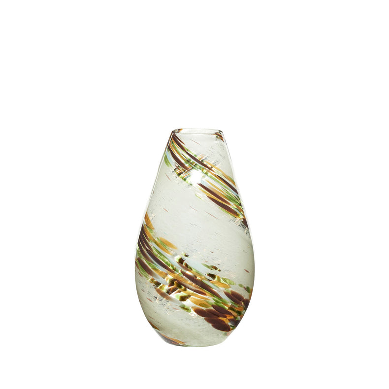 Grove Vase Amber/Brown/Green