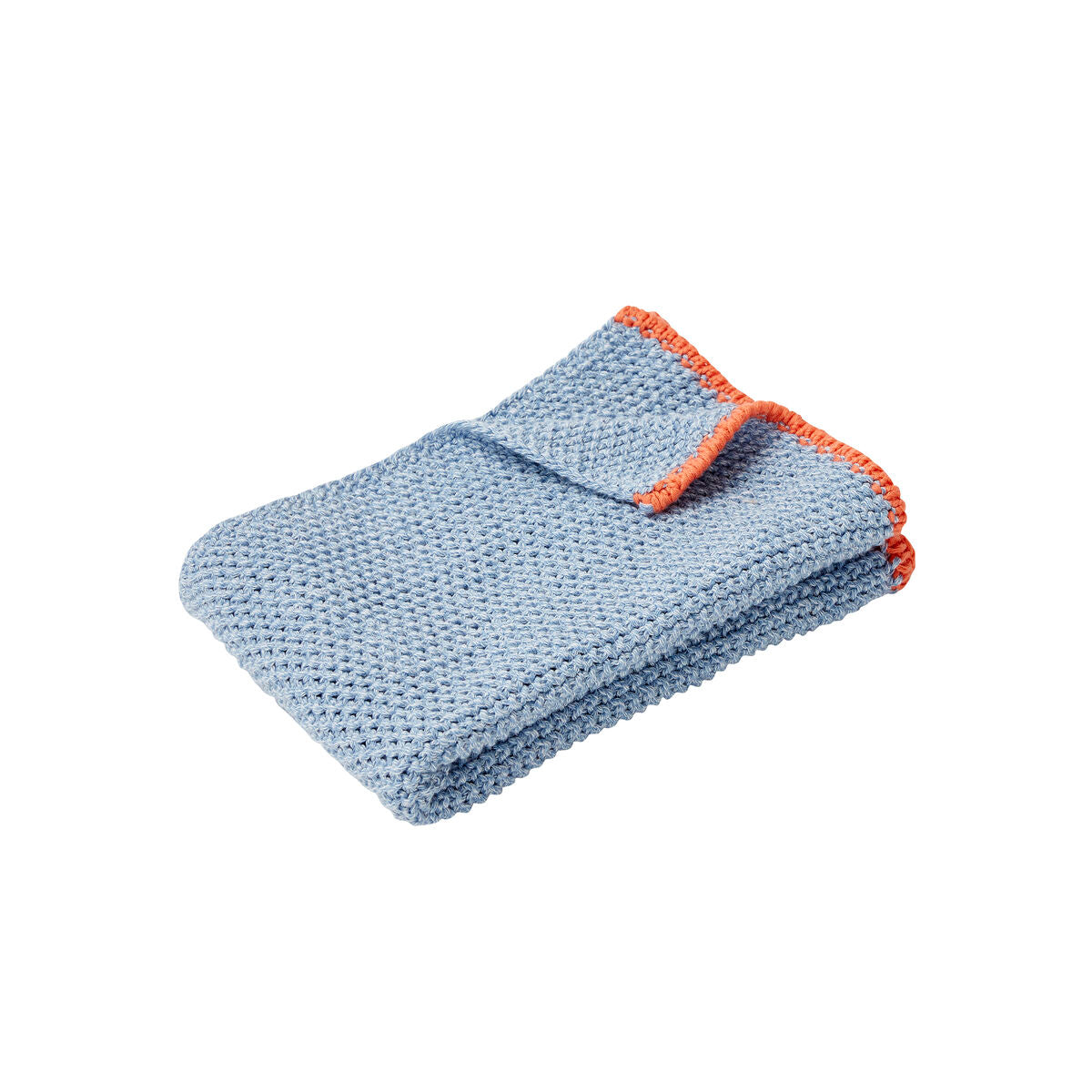 Herb Tea Towel Blue/Orange