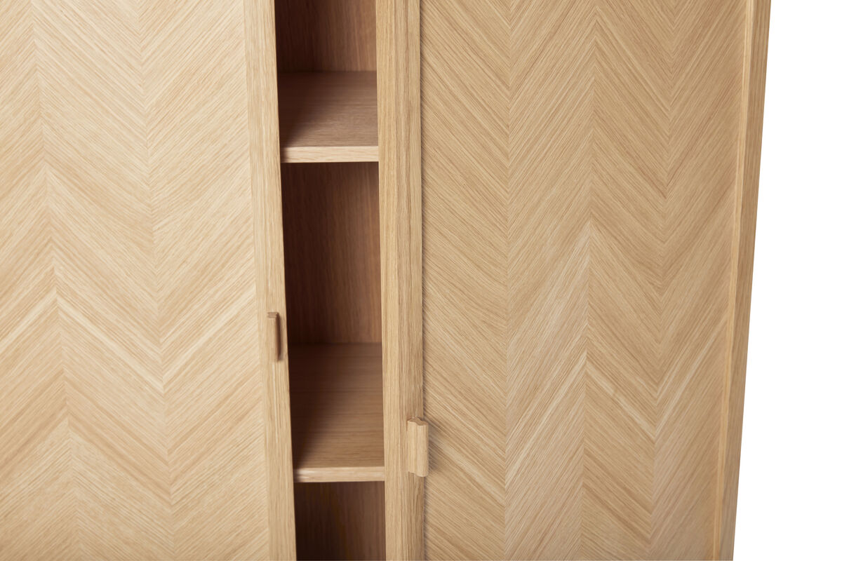 Herringbone Cabinet Medium Natural