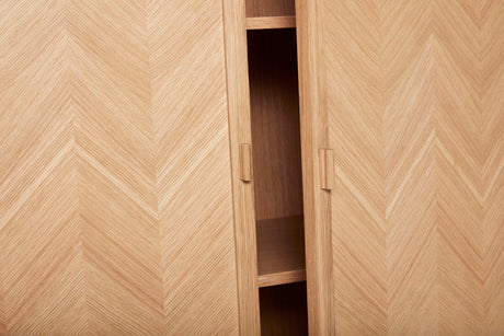 Herringbone Cabinet Medium Natural