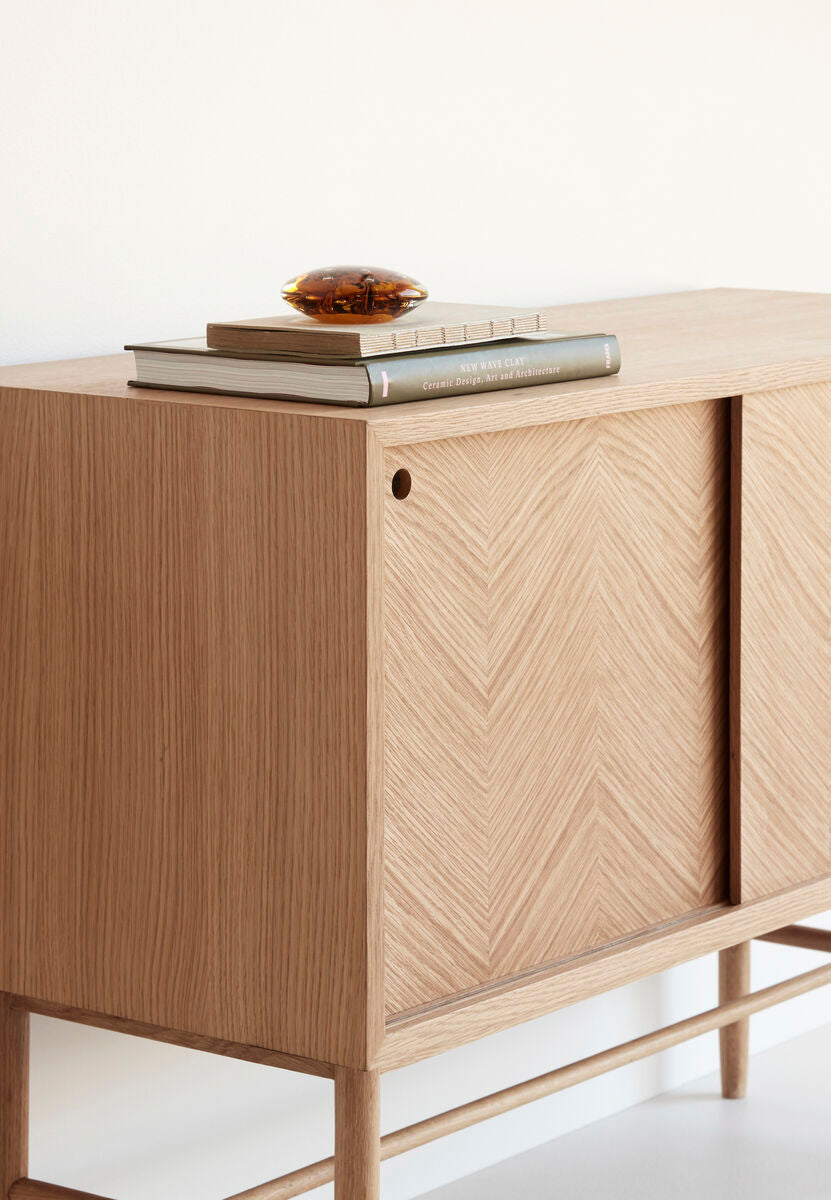 Herringbone Dresser Sliding Doors Natural
