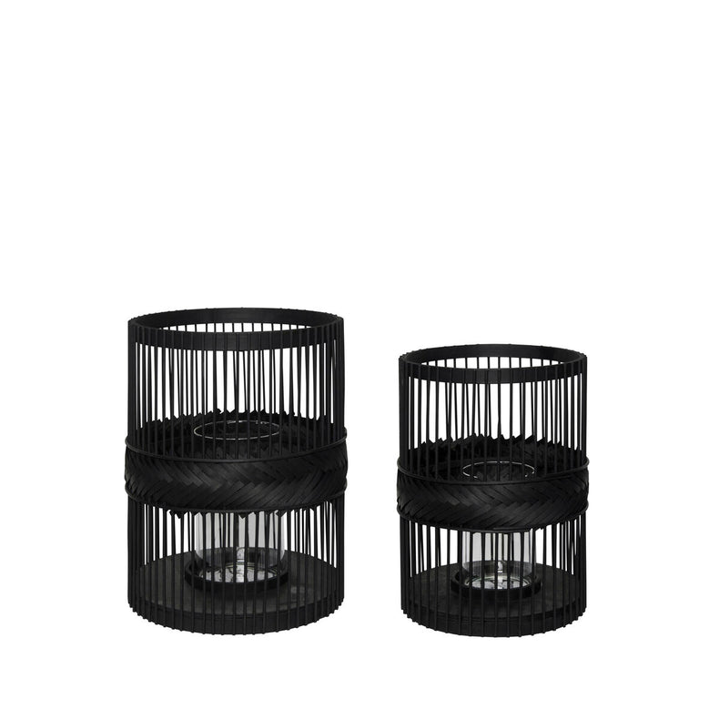 Hexa Lanterns Black (set of 2)