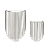 Iris Wall Baskets Nickel (set of 2)