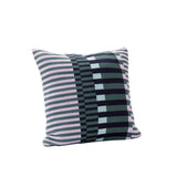 Key Knitted Cushion Purple/Green
