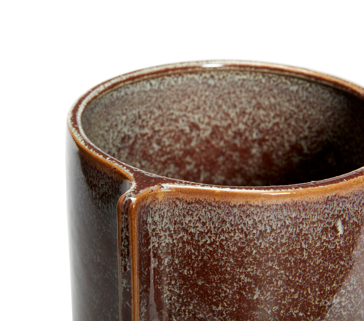 Leaf Pots Maroon (set of 2)