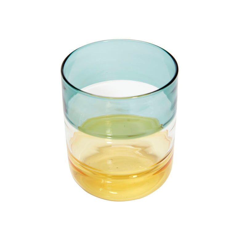 Lemonade Glasses Amber/Petrol (set of 2)