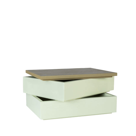 Libre Storage Box Light green/Natural