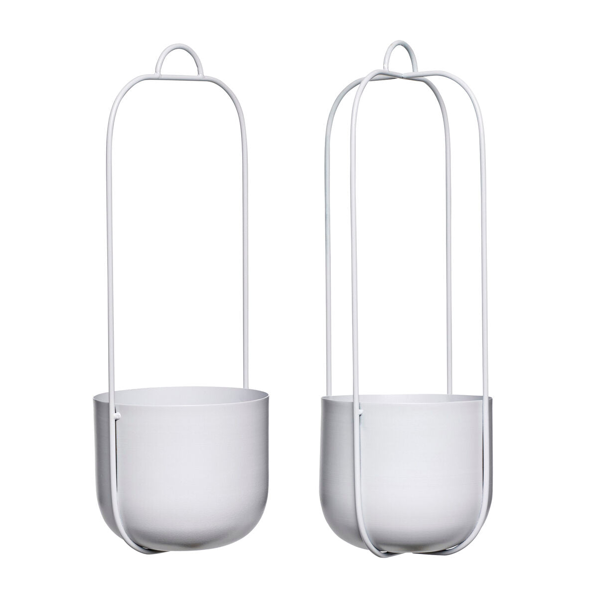 Lotus Hanging Pots Grey (set of 2)