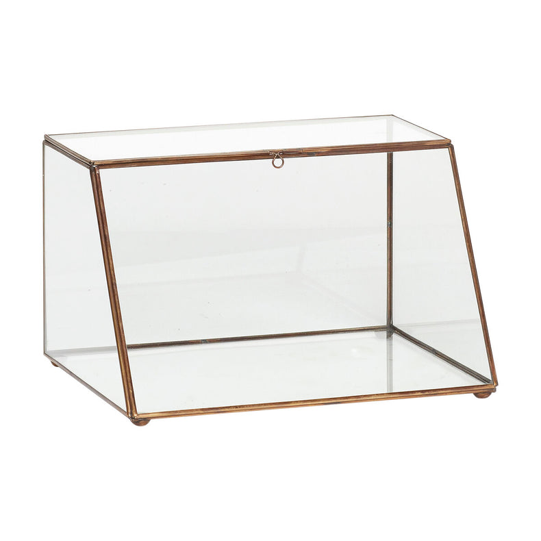 Miru Display Box Trapeze Clear/Brass