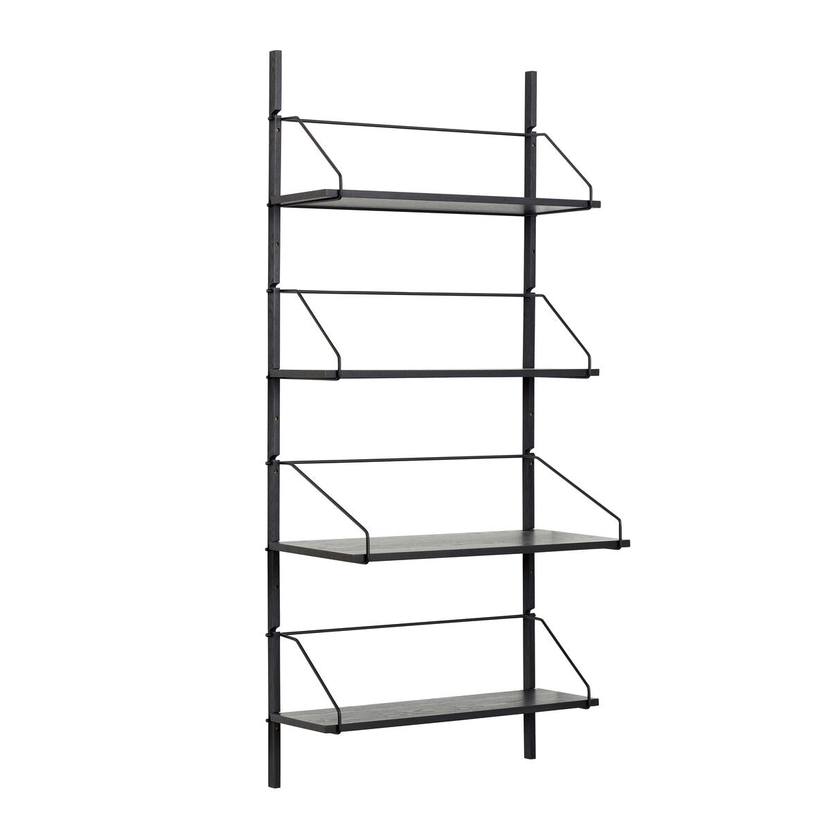 Norm Wall Shelf Unit 4 Shelves Black