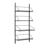 Norm Wall Shelf Unit 4 Shelves Black
