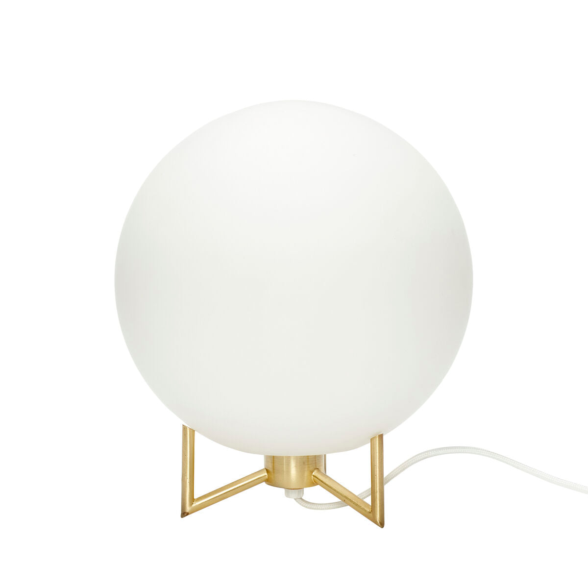 Palm Table Lamp Brass/White