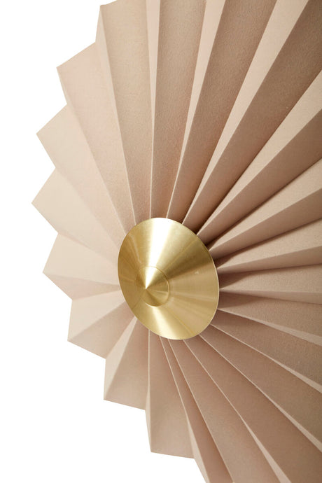 Pliss Wall Lamp Sand/Brass