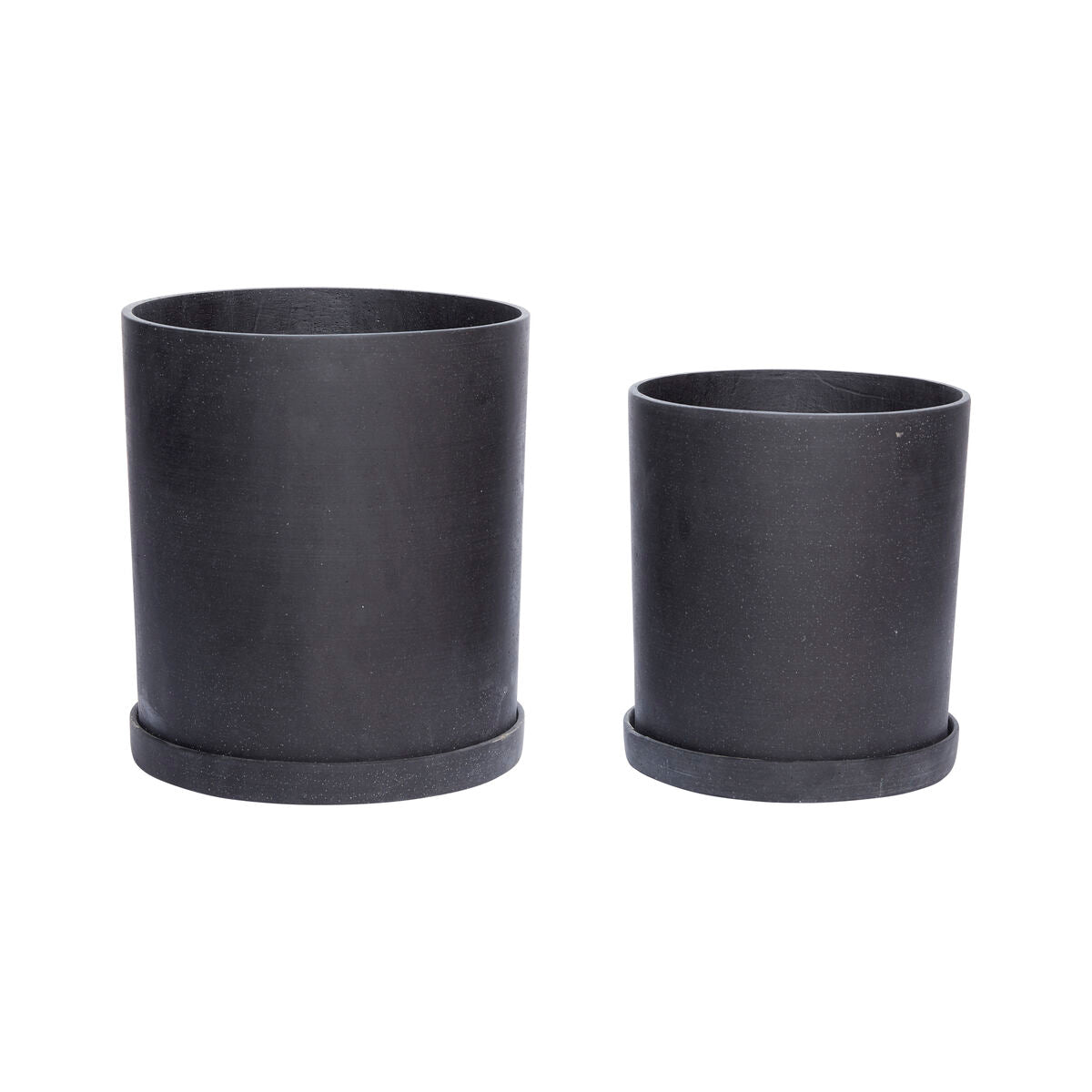 Podium Pots Medium Black (set of 2)