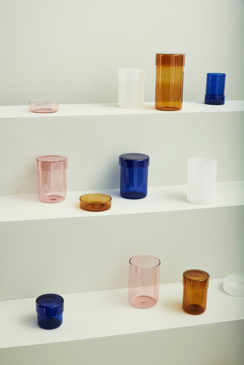 Pop Storage Jars Small Frosted (set of 2)