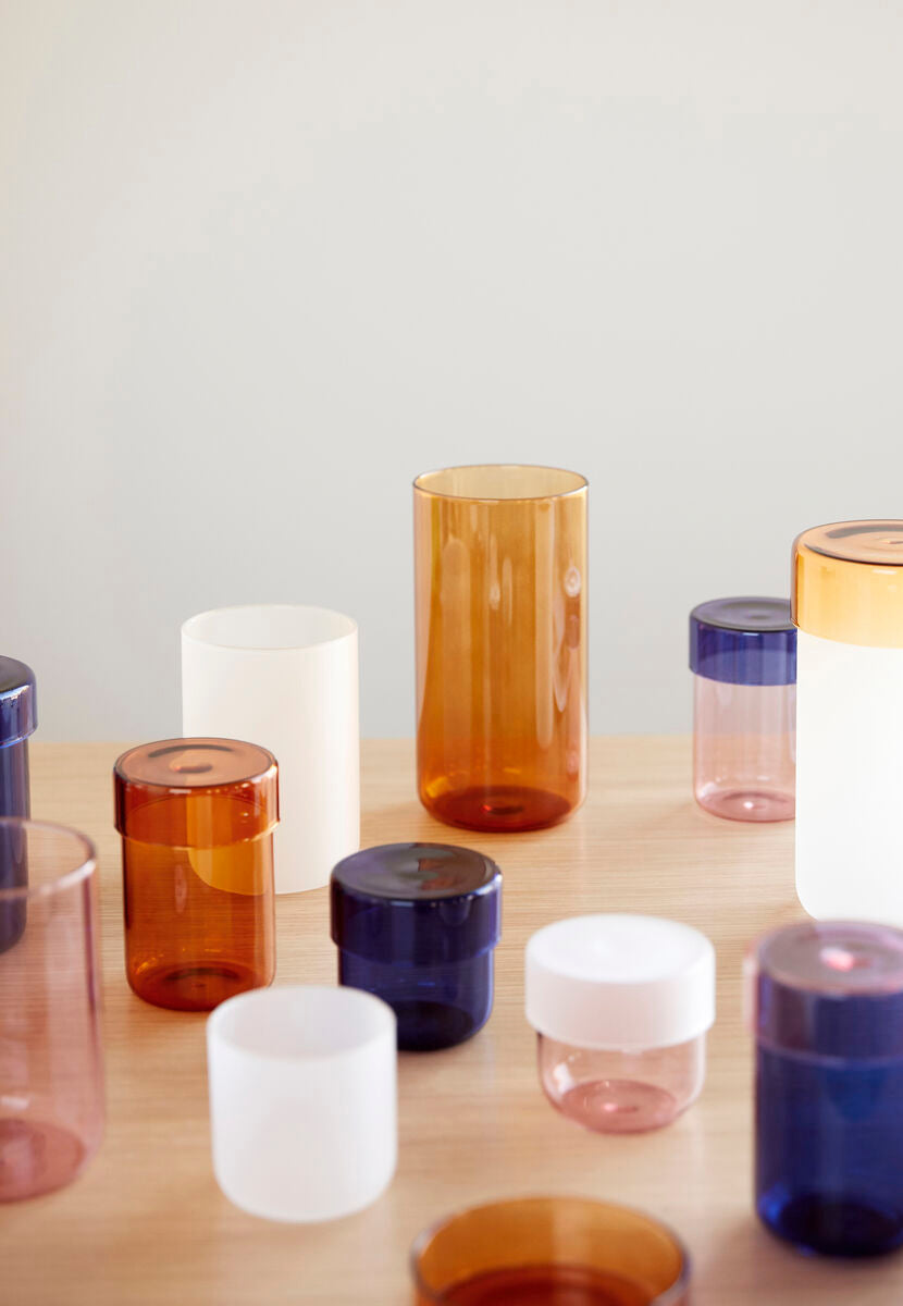 Pop Storage Jars Small Frosted (set of 2)