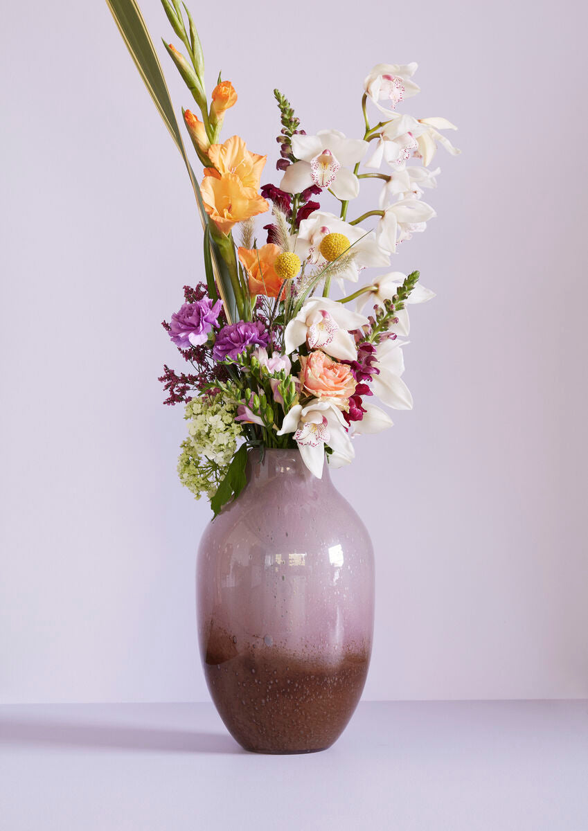 Posy Vase Maroon/Rose