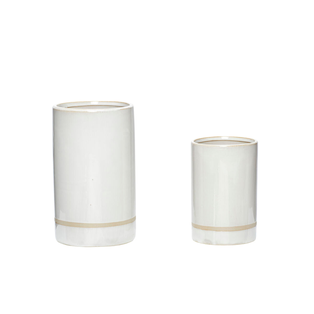 Sweet Pot White/Sand (set of 2)