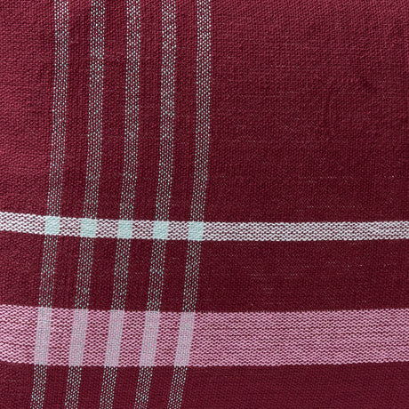 Quadrum Woven Cushion Burgundy/Rose