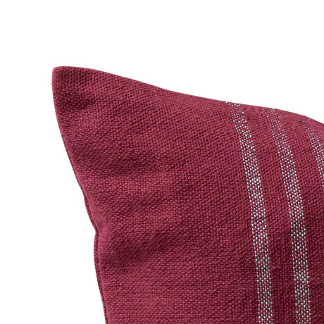 Quadrum Woven Cushion Burgundy/Rose