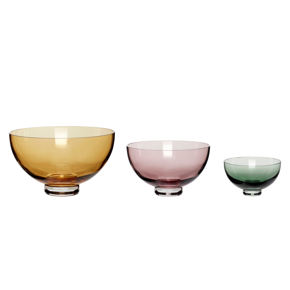 Radiant Bowls Beige/Rose/Green (set of 3)