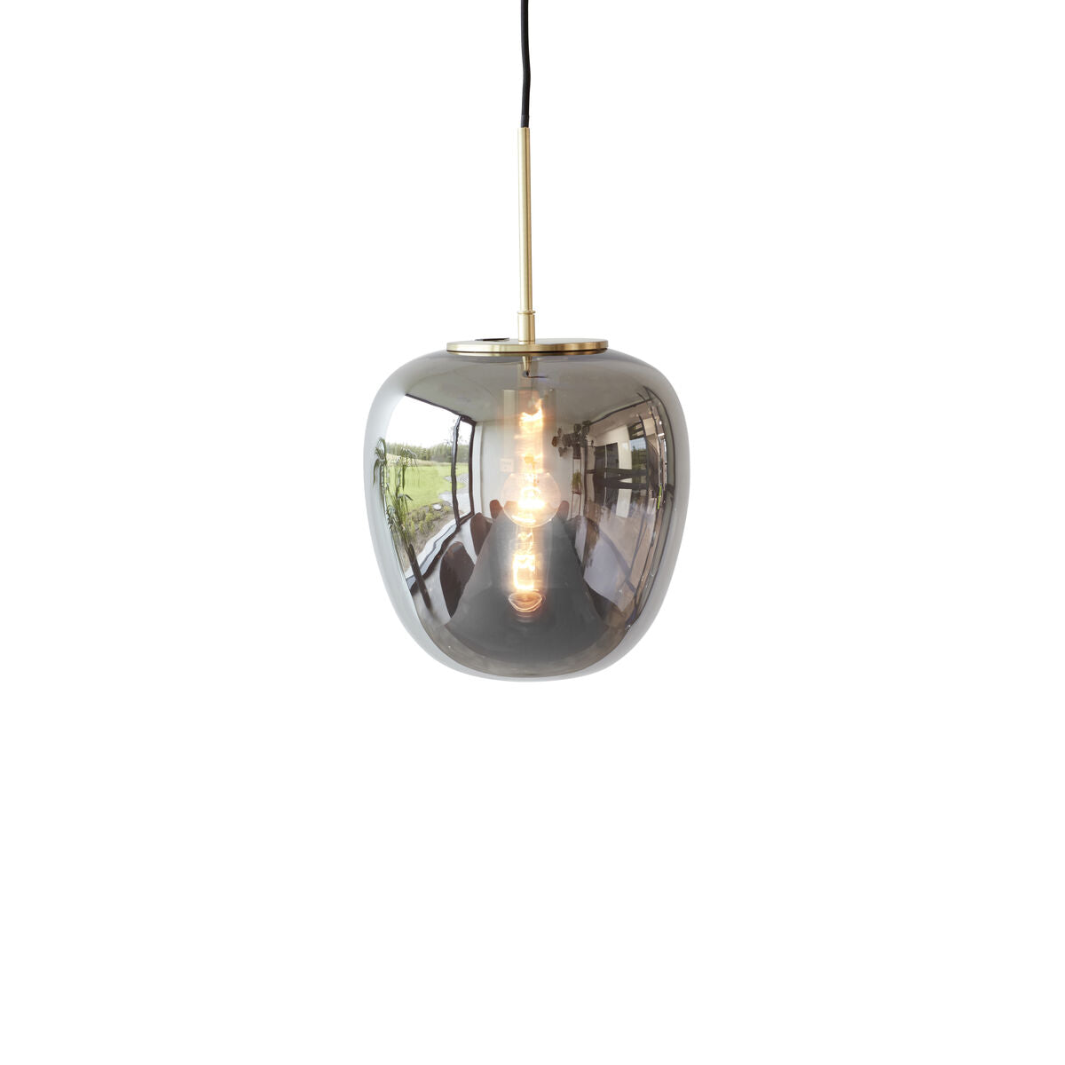 Reflect Pendant Ø25 Grey/Brass