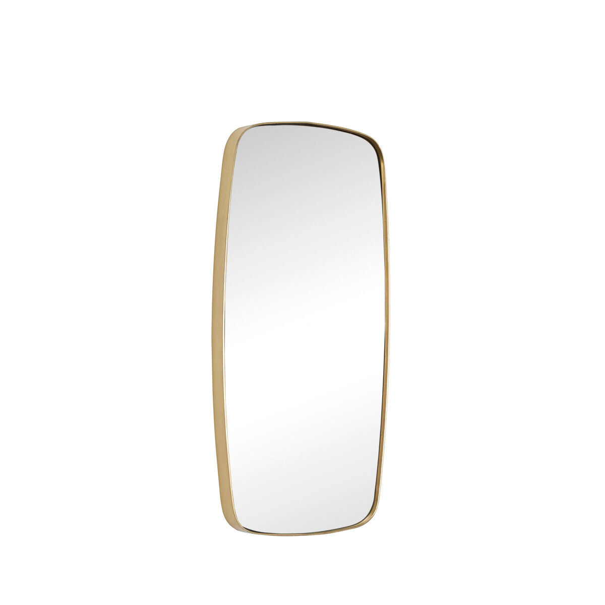 Retro Wall Mirror Rectangle Brass