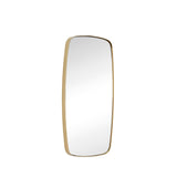 Retro Wall Mirror Rectangle Brass