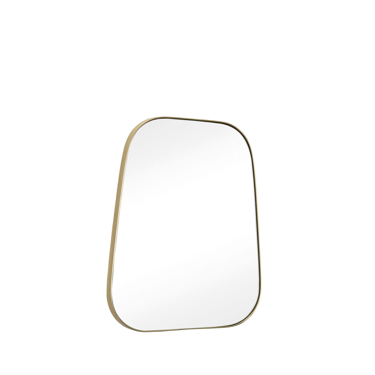 Retro Wall Mirror Trapezium Brass