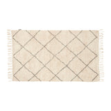 Rhomb Rug Small White/Grey