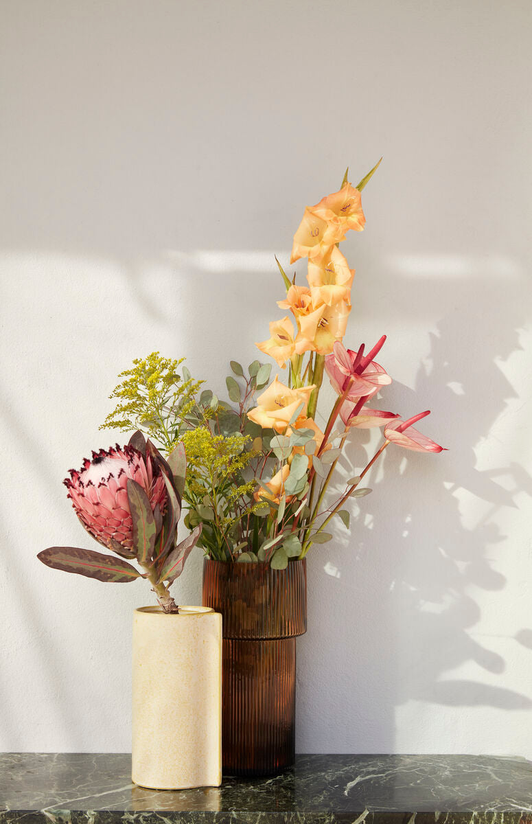Ripple Vase Amber